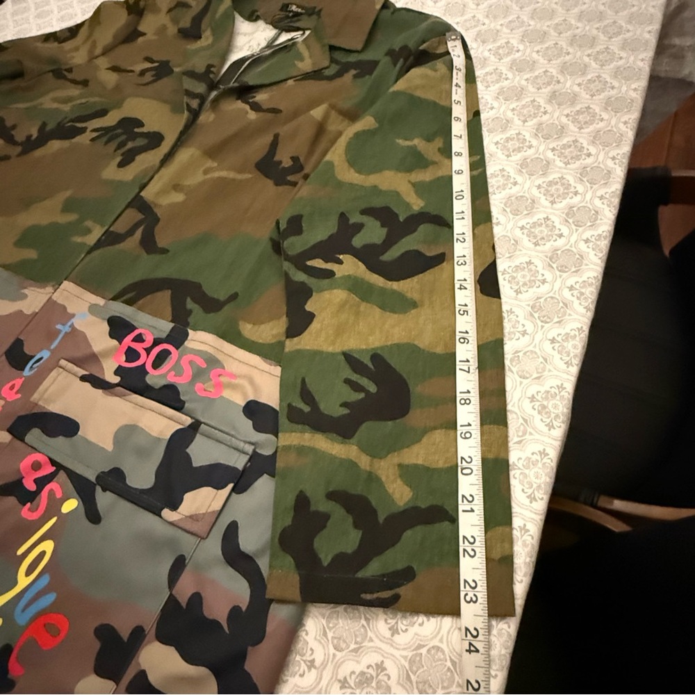 For Her Women Jacket Green Camouflage Size 1X - Picture 16 of 16